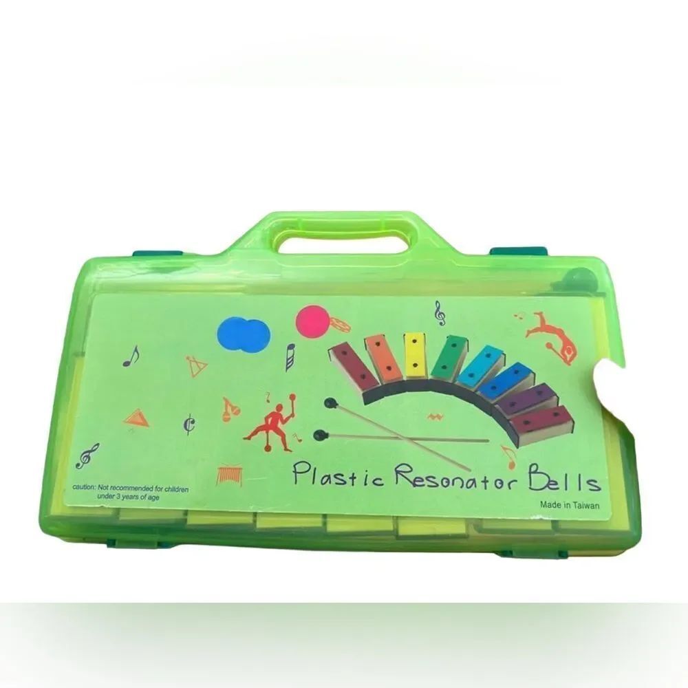 EMUS 8-Note Resonator Bell setโERB-8 Kids Instrument with Case